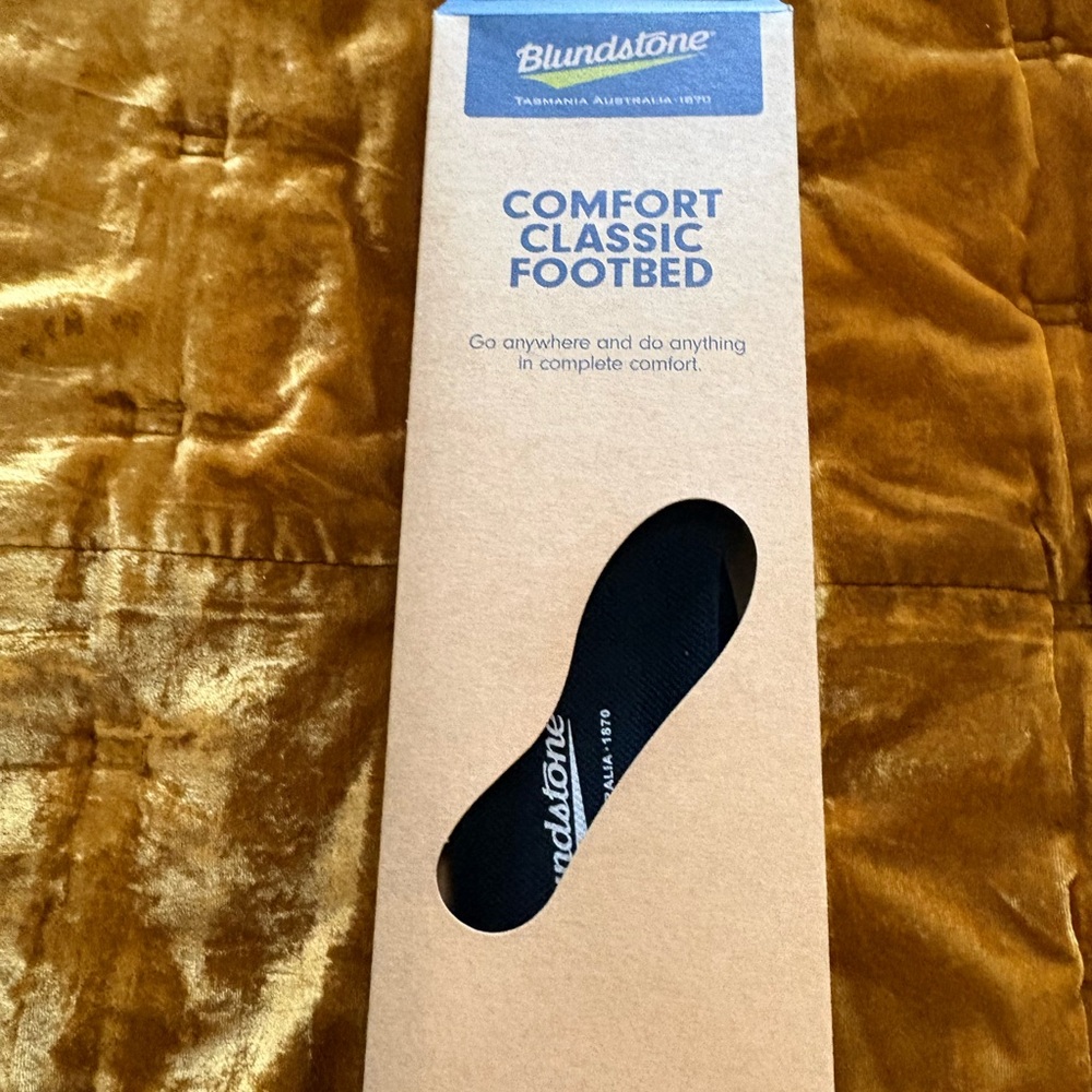 NEW in box! Blundstone Black Comfort Footbed Boot Inserts